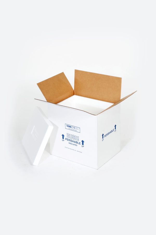 13 x 13 x 12 1/2" Insulated Shipper - 1 1/2" Thickness