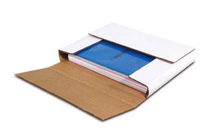White Multi-Depth Corrugated Bookfolds