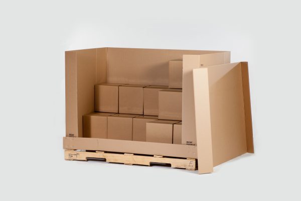 58 x 41 x 45 (D-Container) 350# / 51ECT DW  4-Piece Air Cargo Container — Ships with Pallet