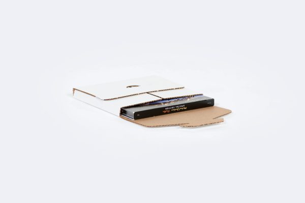 FINAL SALE - 7 1/2 x 5 3/8 x 1 3/16"  DVD Case Corrugated Mailer - Holds 2 DVDs