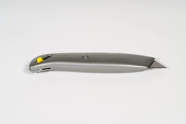 EP-190 Heavy Duty Metal Utility Knife - Retractable Blade w/ Carton Sizer (12/case)