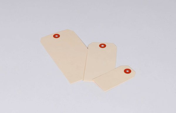 #11 7 1/4 x 3 5/8" 15 Pt. Jumbo Manila Shipping Tags - Unwired (500/case)