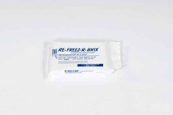 7 x 5 x 1 1/2" Re-Freez-R Brix Cold Pack - 28 oz. (12/case)