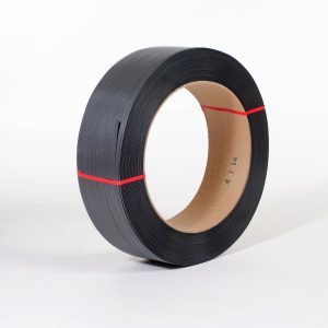 1/2" x 7,200` .027 500#  16 x 6 Black Hand Grade Poly Strapping #H1250EMB072T7