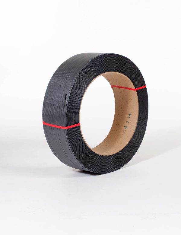 1/2" x 7,200` .027 500#  16 x 6 Black Hand Grade Poly Strapping #H1250EMB072T7