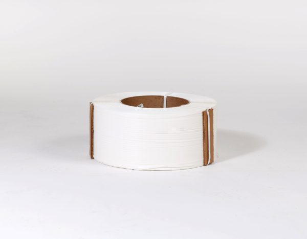 1/2" x 9,900` .023 300# 9 x 8 White Machine Grade Poly Strapping