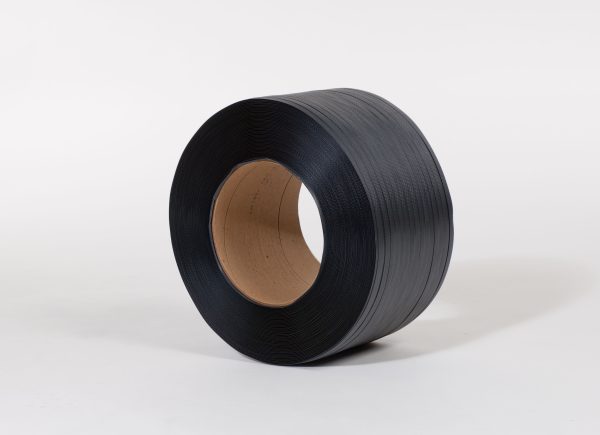 1/2" x 9000` .015 300#  8 x 8 Black Hand Grade Poly Strapping