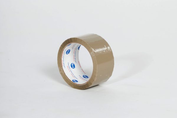 2" x 55 yds. 1.6 Mil Utility Grade Tan Hot Melt Carton Sealing Tape (36/Case)